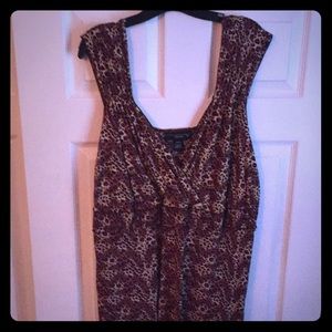 Cheetah dressy tank